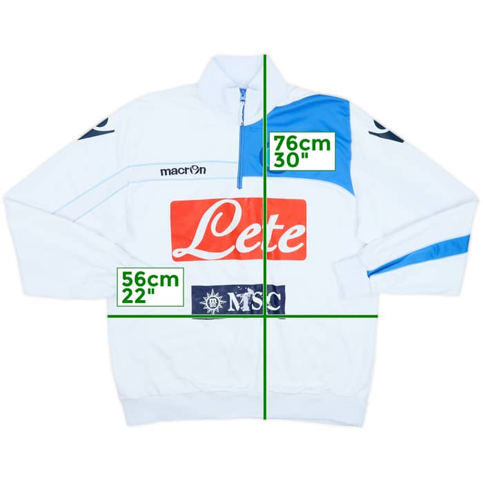 2013-14 Napoli Macron 1/4 Zip Training Top - 5/10 - (L)