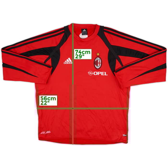 2002-03 AC Milan adidas Sweat Top - 8/10 - (L)