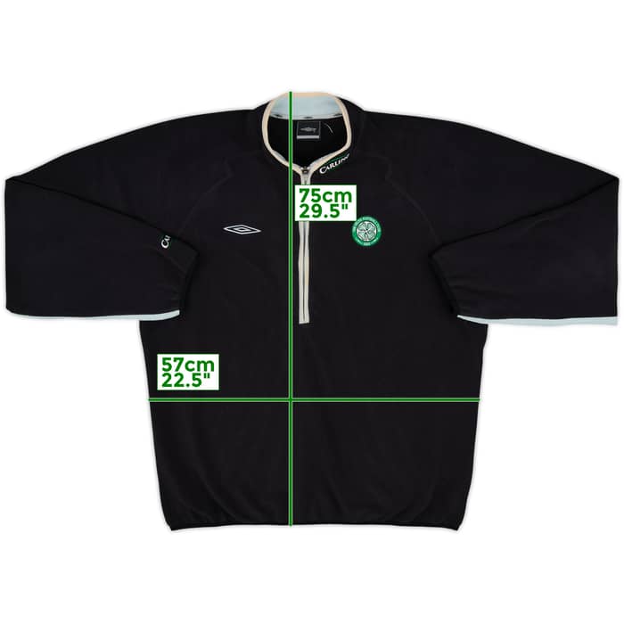 2004-05 Celtic Umbro 1/4 Zip Fleece Training Top - 8/10 - (L)