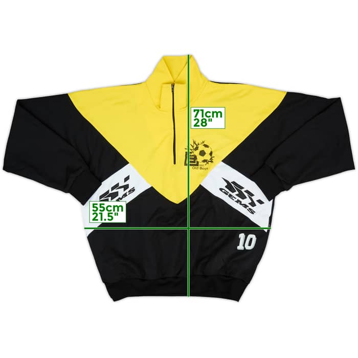 1990s Old Boys Gems 1/4 Zip Drill Top - 8/10 - (L)