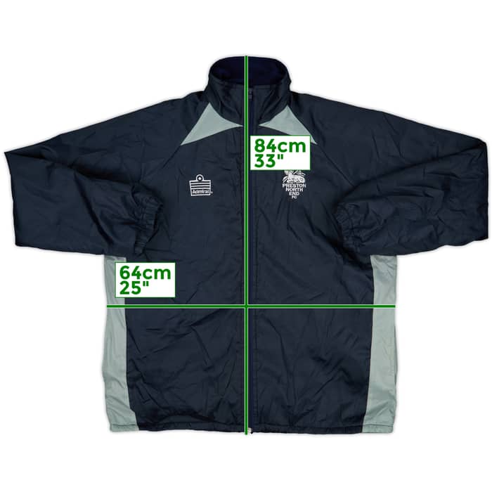 2003-04 Preston North End Admiral Bench Coat - 8/10 - (M)