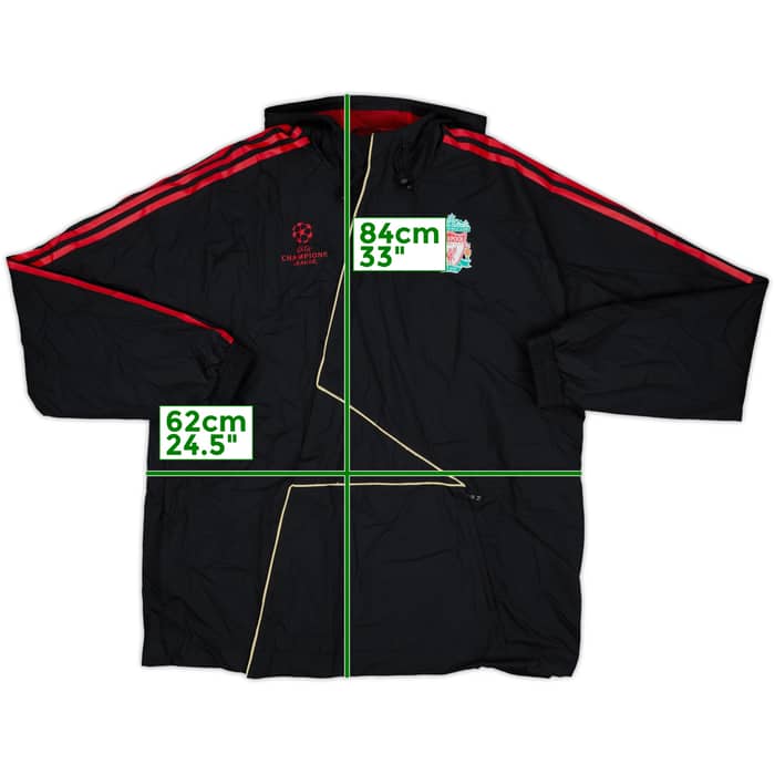 2009-10 Liverpool adidas Hooded Rain Jacket - 7/10 - (L/XL)