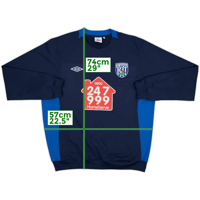 2010-11 West Brom Umbro Sweat Top - 6/10 - (XL)