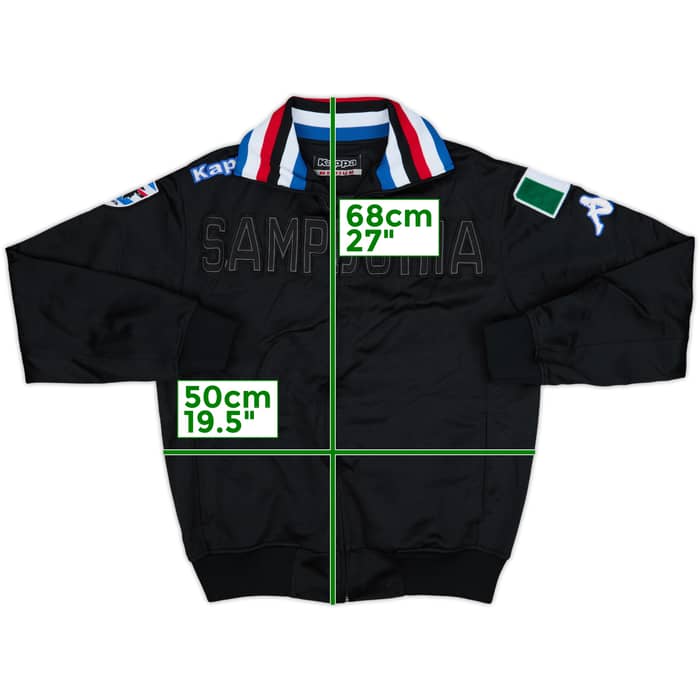2010-11 Sampdoria Kappa Track Jacket - 9/10 - (M)