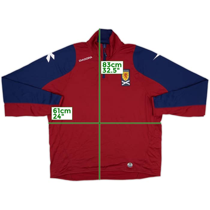 2007-08 Scotland Diadora Track Jacket - 8/10 - (XXL)