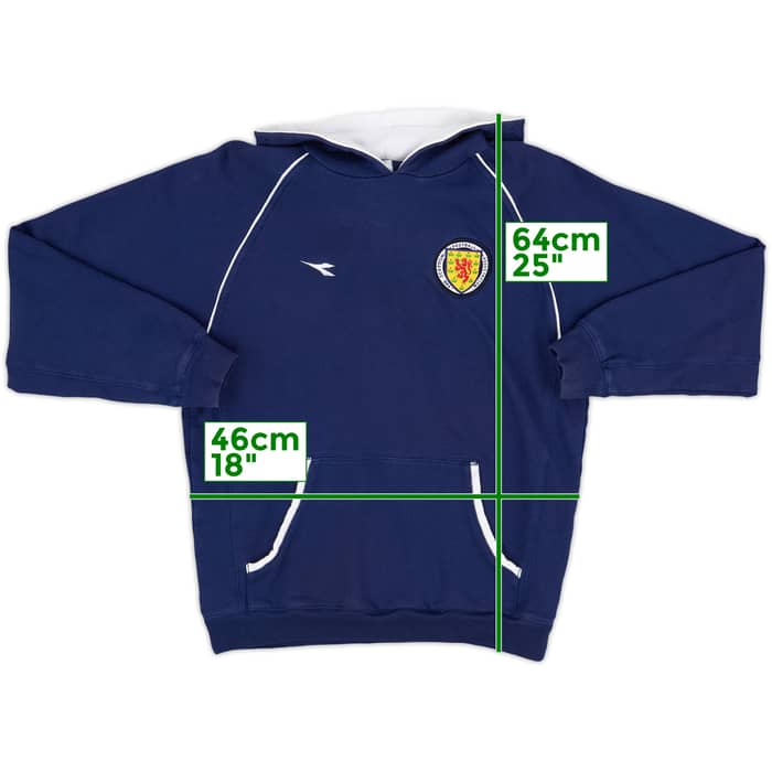 2005-06 Scotland Diadora Hooded Top - 8/10 - (S)