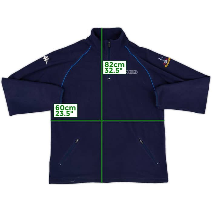 2003-04 Tottenham Kappa 1/4 Zip Fleece Training Top - 8/10 - (XL)