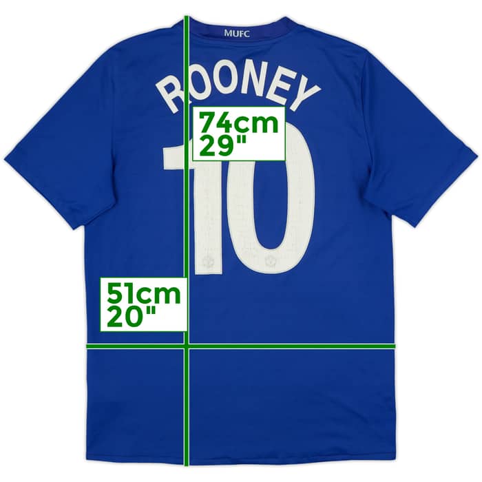 Camiseta de la tercera equipación del Manchester United 2008-09 Rooney #10 - 5/10 - (M)
