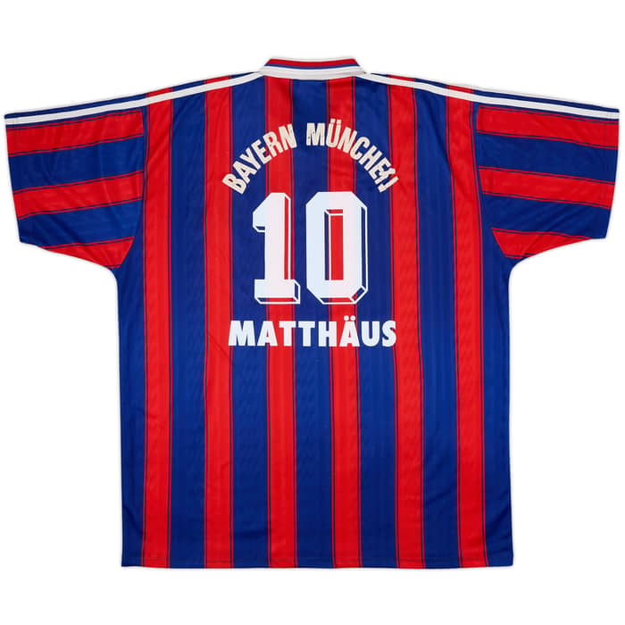 1995-97 Bayern Munich Home Shirt Matthaus #10 - 5/10 - (XXL)