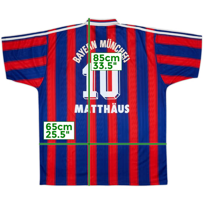 1995-97 Bayern Munich Home Shirt Matthaus #10 - 5/10 - (XXL)