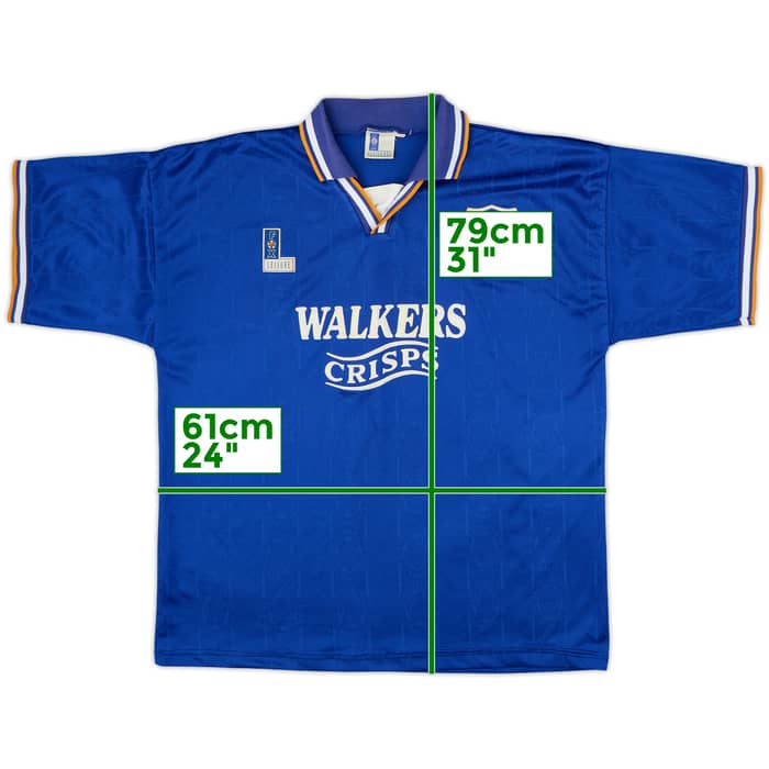 1994-96 Leicester Camiseta Local - 8/10 - (XL)