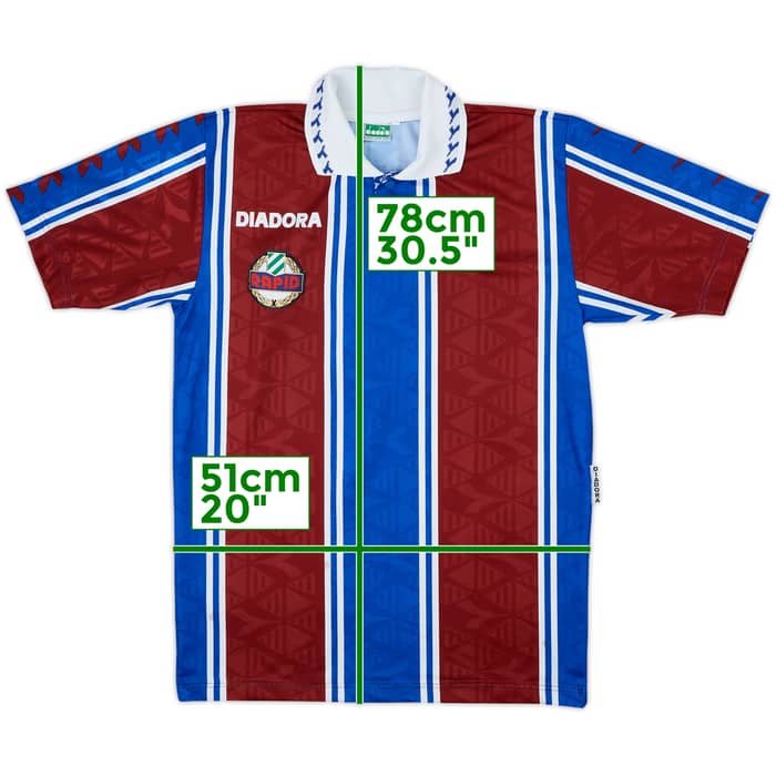 1995-96 Rapid Vienna Away Shirt - 8/10 - (M)
