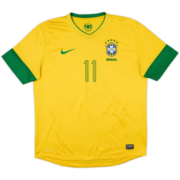 2012-13 Brazil Home Shirt Neymar #11 - 7/10 - (L)
