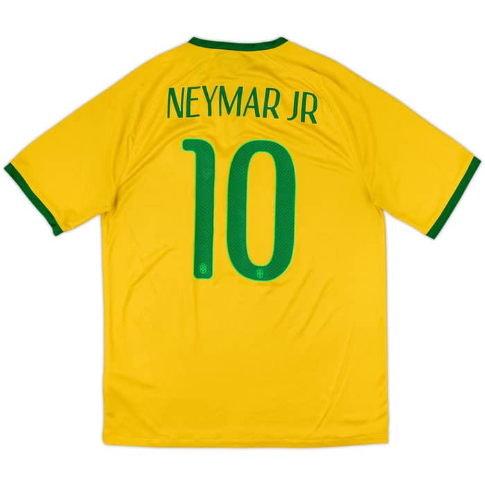 2014-15 Brazil Home Shirt Neymar Jr #10 - 5/10 - (L)