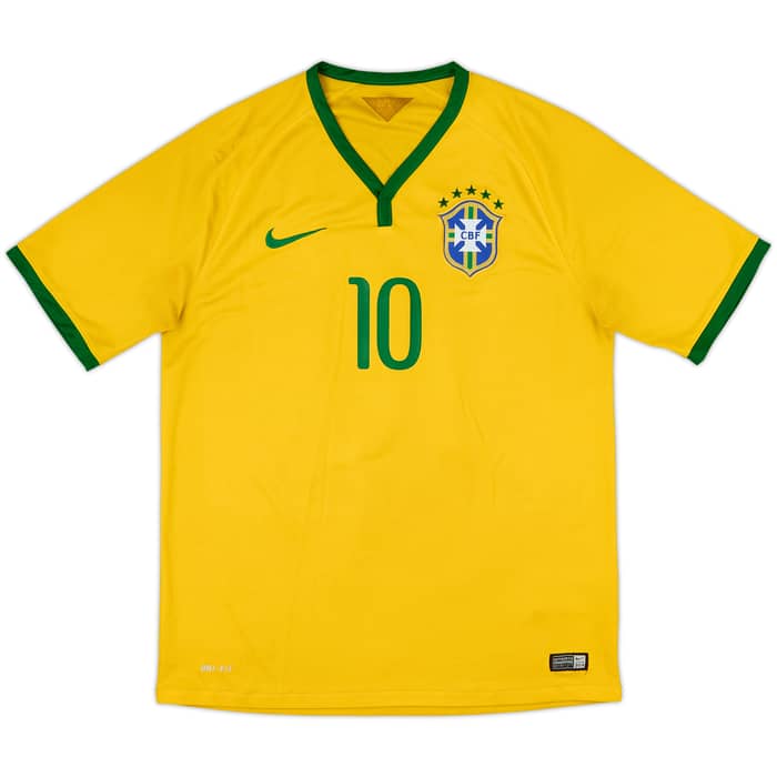2014-15 Brazil Home Shirt Neymar Jr #10 - 5/10 - (L)