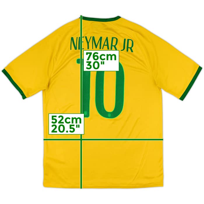 2014-15 Brazil Home Shirt Neymar Jr #10 - 5/10 - (L)