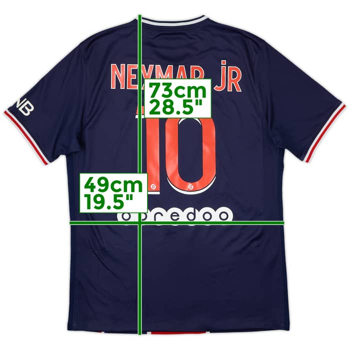 2020-21 Paris Saint-Germain Home Shirt Neymar Jr #10 - 7/10 - (M)