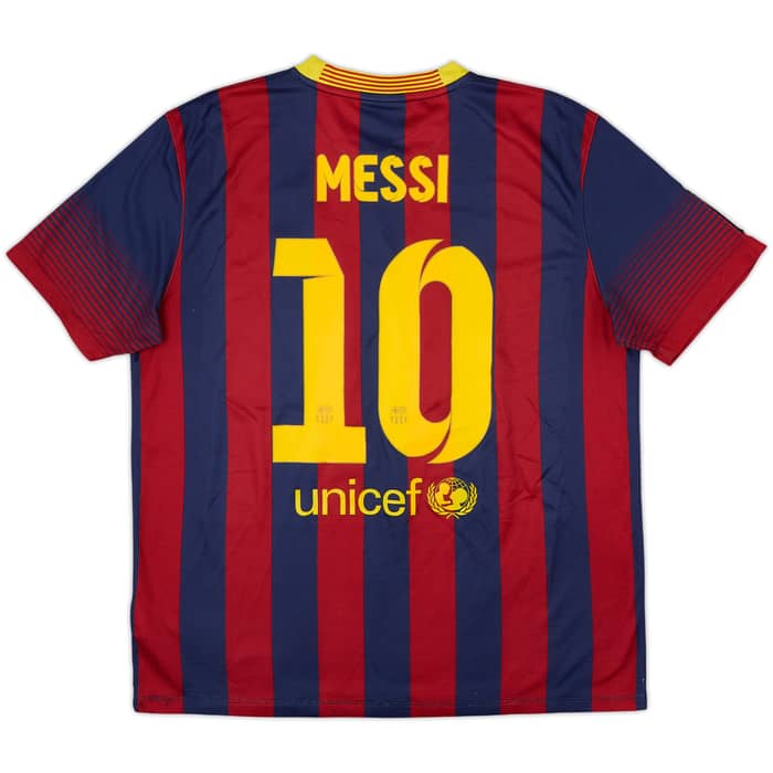 2013-14 Barcelona Home Shirt Messi #10 - 7/10 - (S)