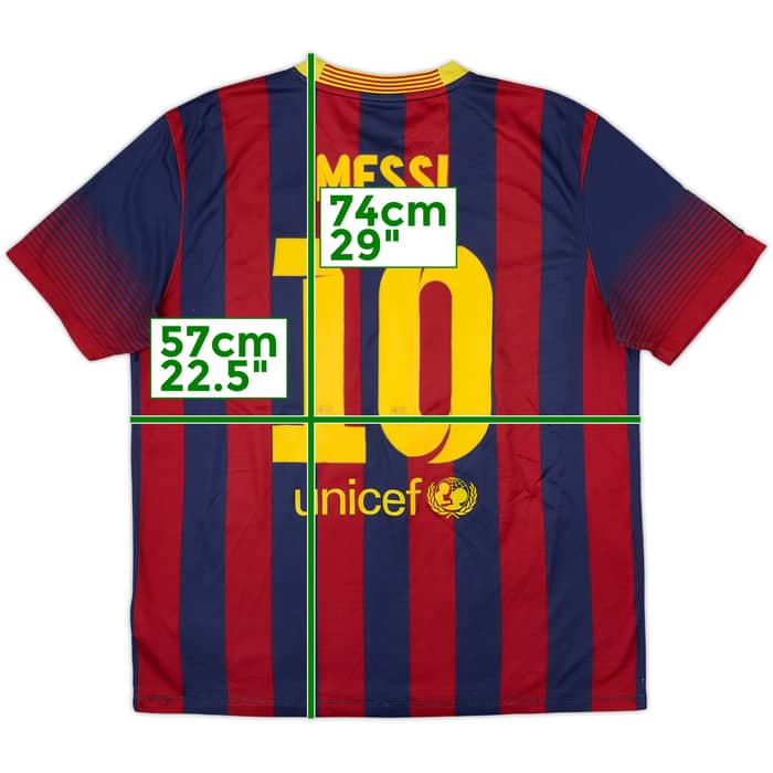 2013-14 Barcelona Home Shirt Messi #10 - 7/10 - (S)
