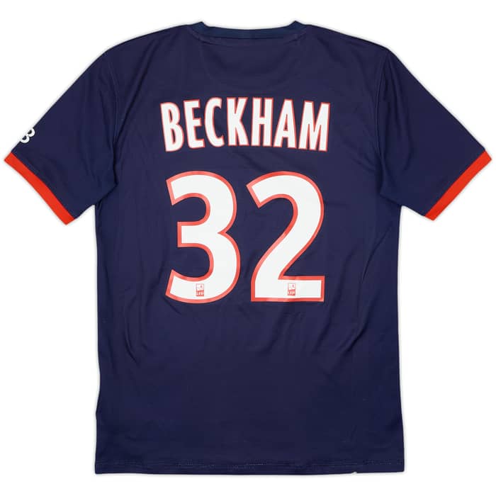 2013-14 Paris Saint-Germain Home Shirt Beckham #32 - 7/10 - (S)