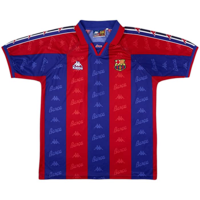 1995-97 Barcelona Home Shirt - 8/10 - (L)