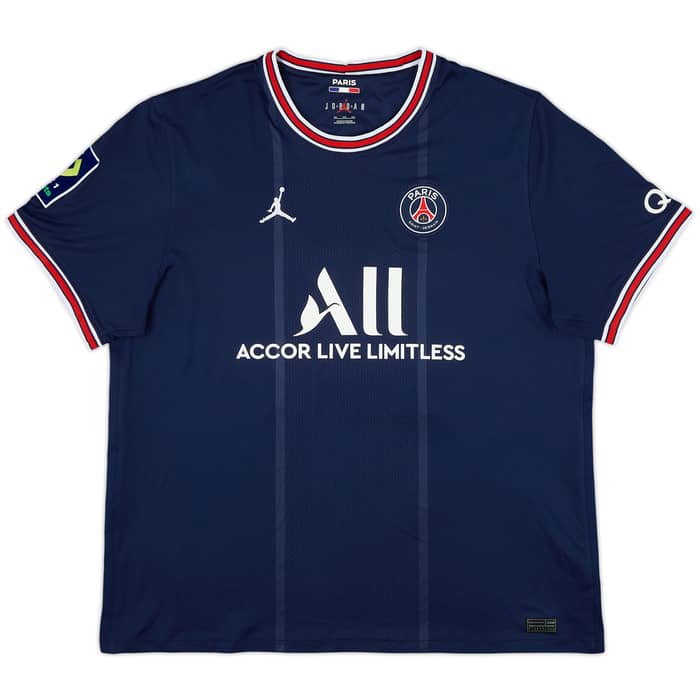 2021-22 Paris Saint-Germain Home Shirt Neymar Jr #10 - 8/10 - (XXL)