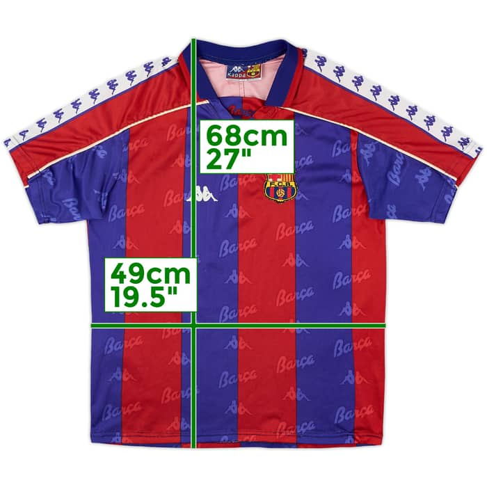 1992-95 Barcelona Home Shirt - 7/10 - (13-14 Years)