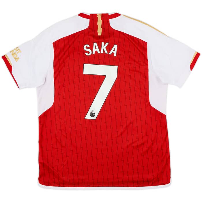 2023-24 Arsenal Home Shirt Saka #7 - 8/10 - (XL)