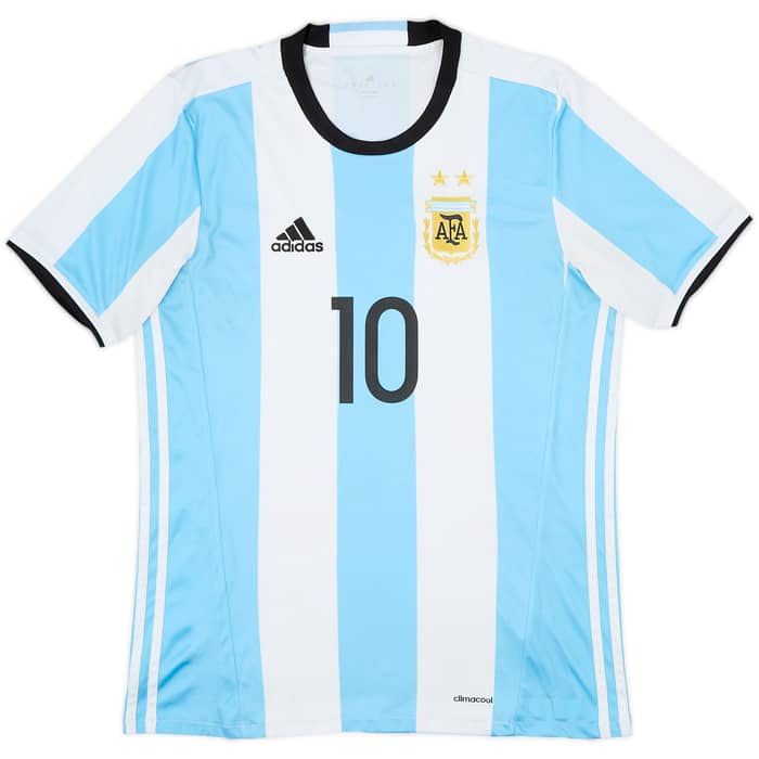 2016-17 Argentina Home Shirt Messi #10 - 7/10 - (M)