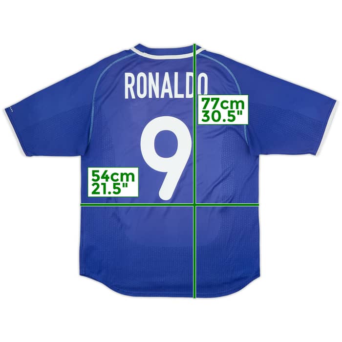 2000-02 Brazil Away Shirt Ronaldo #9 - 5/10 - (L)