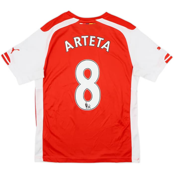 2014-15 Arsenal Camiseta Local Arteta #8 - 5/10 - (S)