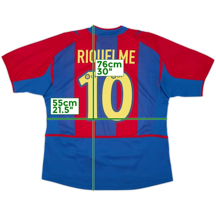 2002-03 Barcelona Camiseta de Local Riquelme #10 - 8/10 - (L)