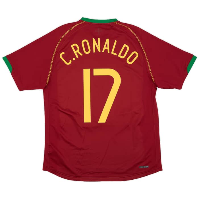 2006-08 Portugal Home Shirt C.Ronaldo #17
