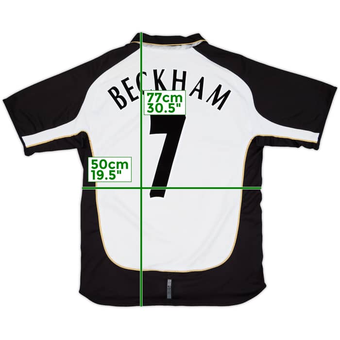 2001-02 Manchester United Centenary Away/Third Shirt Beckham #7 - 5/10 - (L)