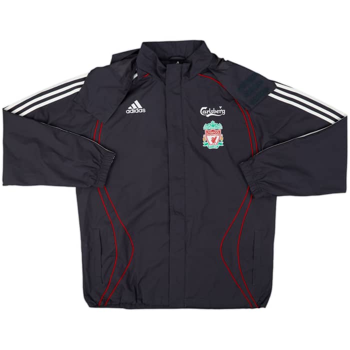 2006-07 Liverpool adidas Hooded Rain Jacket - 9/10 - (M)