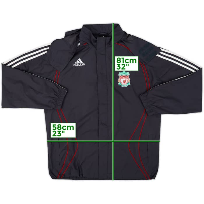 2006-07 Liverpool adidas Hooded Rain Jacket - 9/10 - (M)