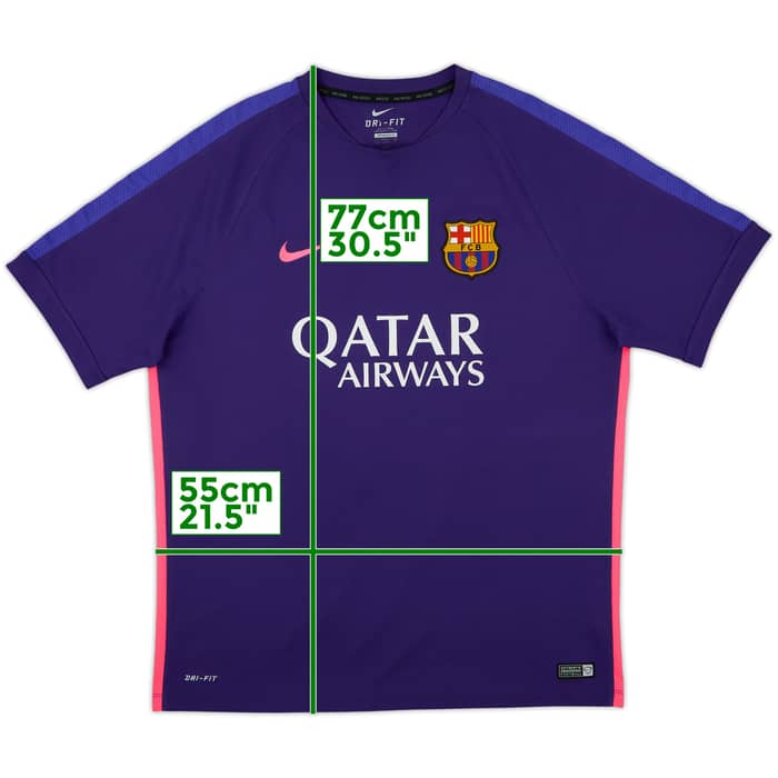 2015-16 Barcelona Nike Training Shirt - 8/10 - (XL)