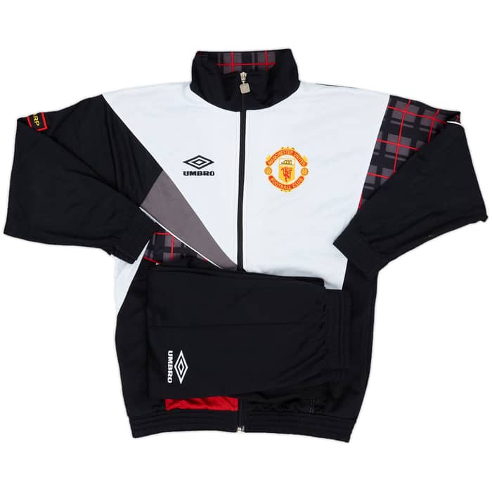 1992-93 Manchester United Umbro Tracksuit - 8/10 - (Y)