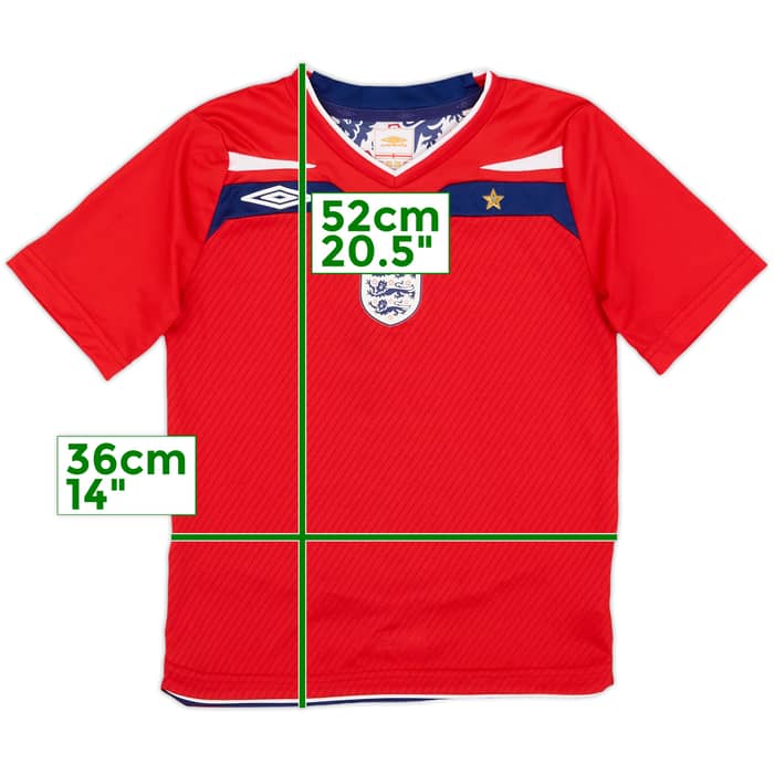 2008-10 England Away Shirt & Shorts - 8/10 - (6-7 Years)