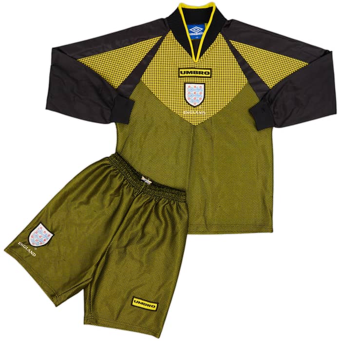 1998-99 England GK Shirt & Shorts - 9/10 - (L.Boys)