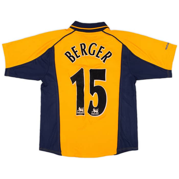 2000-02 Liverpool Away Shirt Berger #15 - 8/10 - (M.Boys)