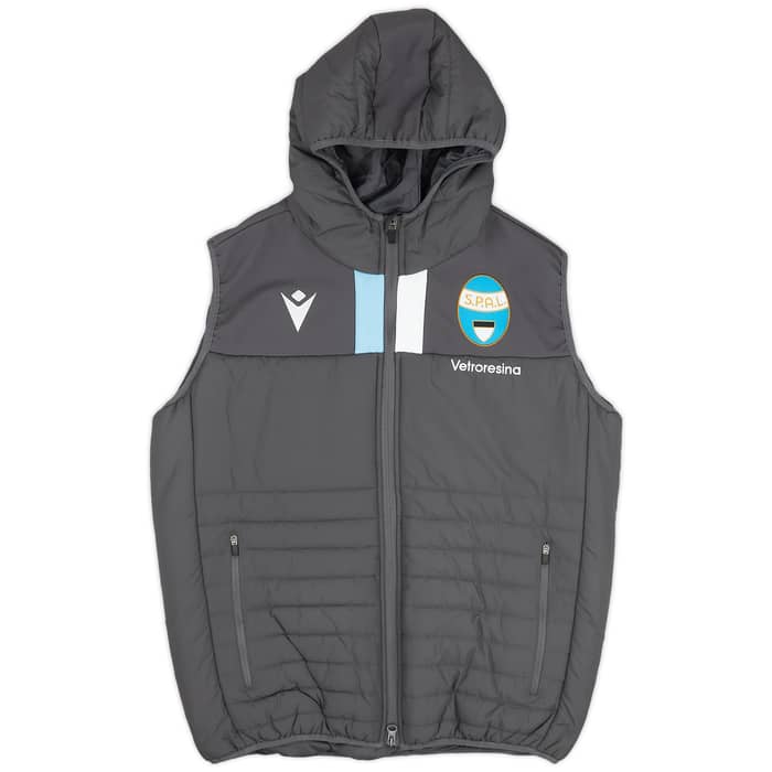 2019-20 SPAL Macron Hooded Padded Gilet - 9/10 - (S)