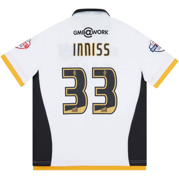 2014-15 Port Vale Match Issue Home Shirt Inniss #33