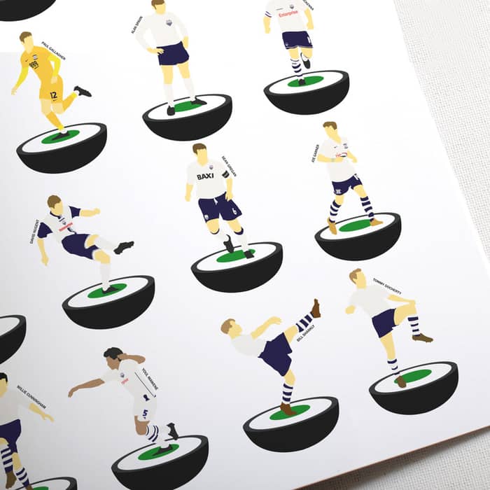 1883-2020 Preston Subbuteo A3 Print/Poster