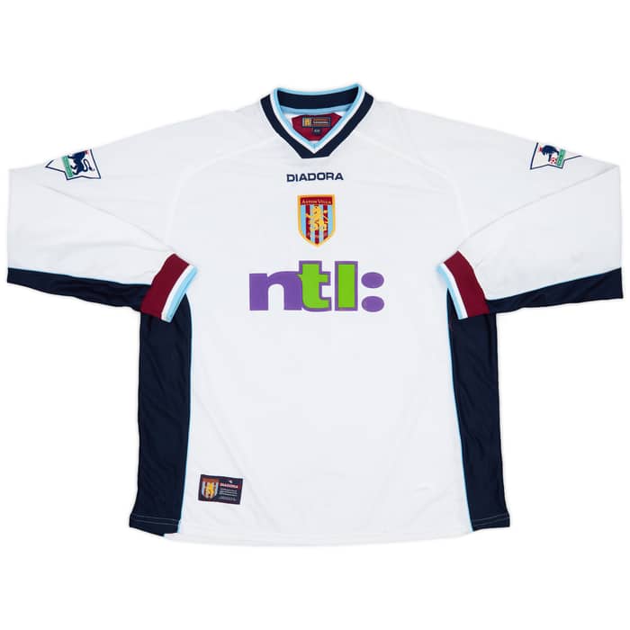 2000-01 Aston Villa Match Worn Third L/S Shirt Merson #10