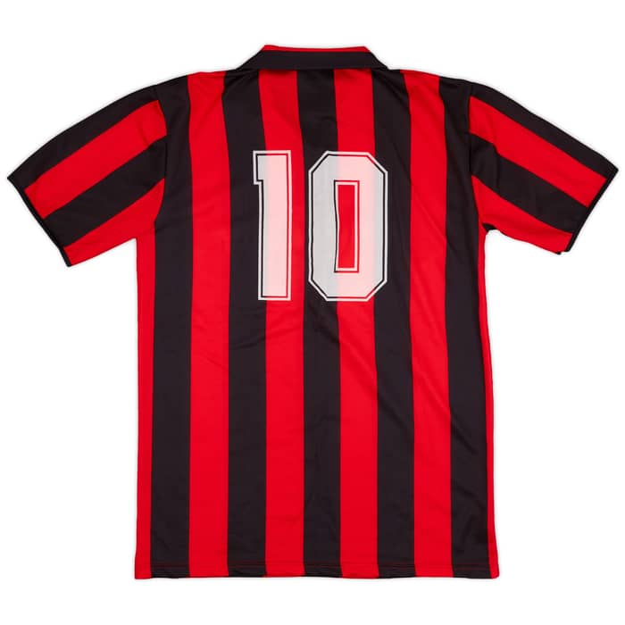 1988-89 AC Milan Match Worn Home Shirt #10 (Evani)
