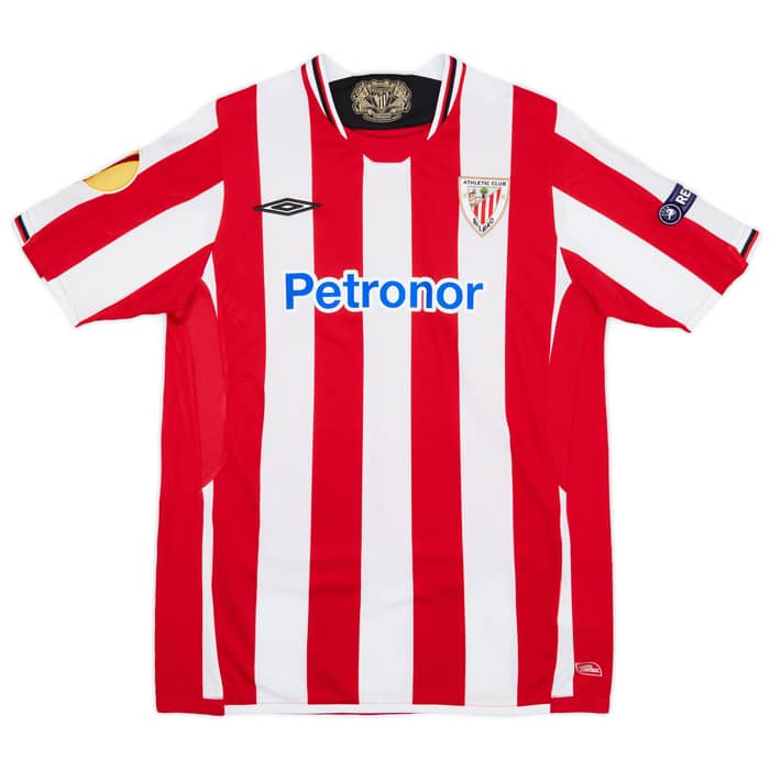 2009-10 Athletic Bilbao Match Worn Europa League Home Shirt Toquero #2