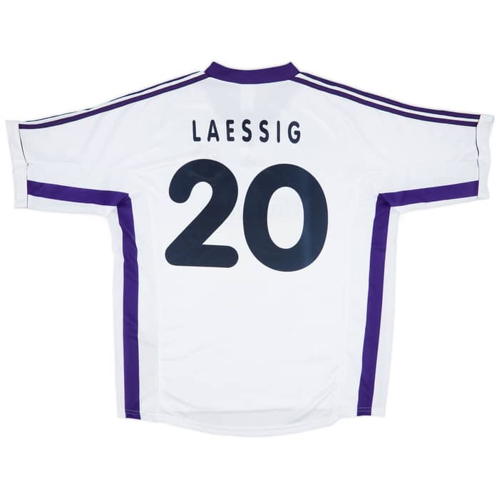 1998 Austria Salzburg Match Worn Intertoto Cup Home Shirt Laessig #20