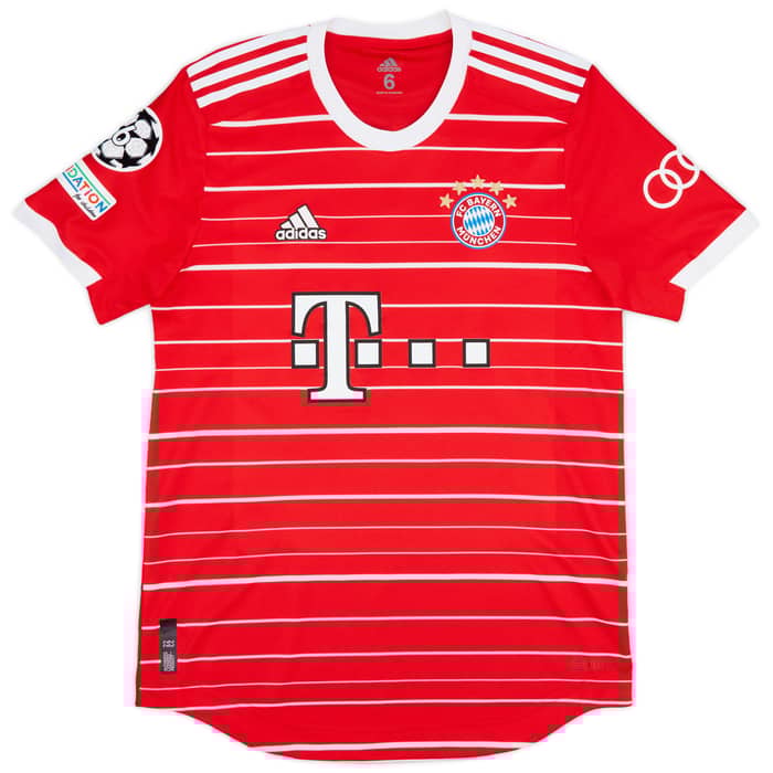 2022-23 Bayern Munich Match Issue Champions League Home Shirt Upamecano #2