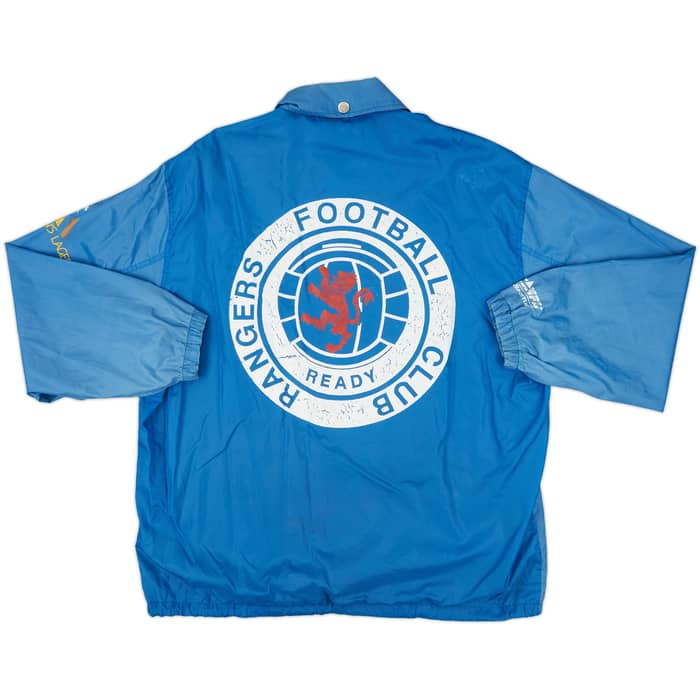 1992-93 Rangers Campri Hooded Rain Jacket - 5/10 - (L)